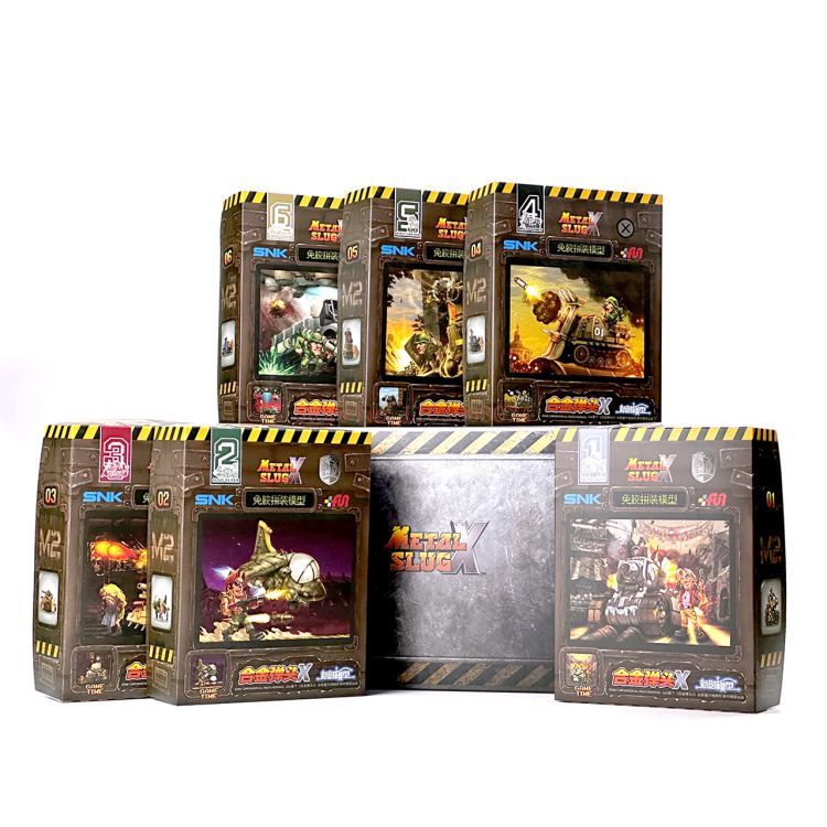 Model Kit Metal Slug - ニューエラモデルズ メタルスラッグXシリーズ - ミニスケールミリタリーセット 戦車、航空機、トラック＆パワーフィギュアコレクション