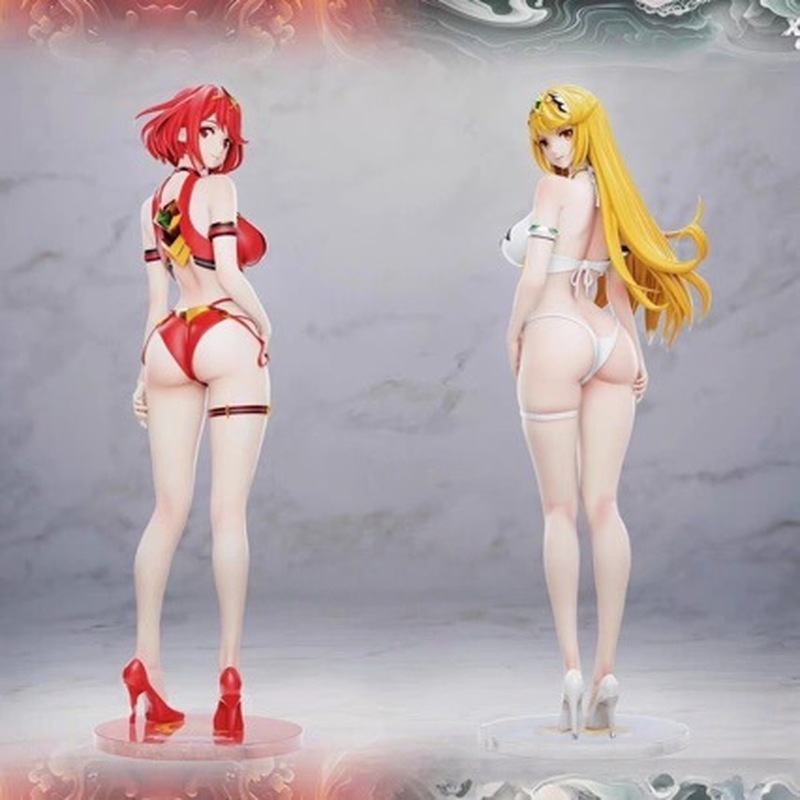 Model Kit Xenoblade - アニメフィギュアゼノブレイドクロニクルズパイラミスラ水着 Pvc グッズモデルデスクトップ装飾飾りギフトアニメ用