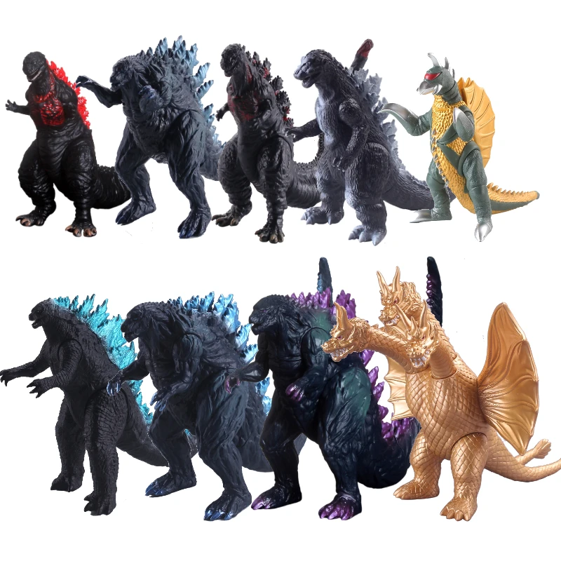 Model Kit Vs Figure - ゴジラシリーズのアニメ映画のアクションフィギュア,vsキングオブモンスター,PVCソフトラバーモデル,関節式移動,子供のおもちゃ,ギフト