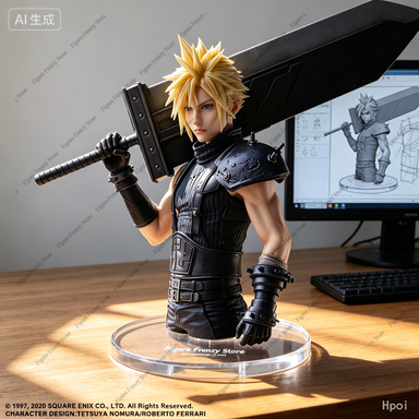 Model Kit Final Fantasy - 特別オファー在庫ありオリジナルスクウェア・エニックス ARTS STATIC リメイク クラウド・ストライフ 27cmアニメフィギュアコレクションゲームキャラクター