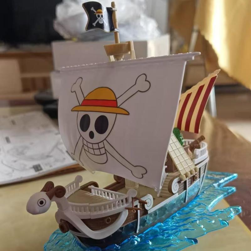Model Kit One Piece Going Merry - バンダイワンピース千日陽号ゴーイングメリ海賊船モデルキットアニメコレクタブルフィギュアデスクトップ装飾品ファンへのギフト