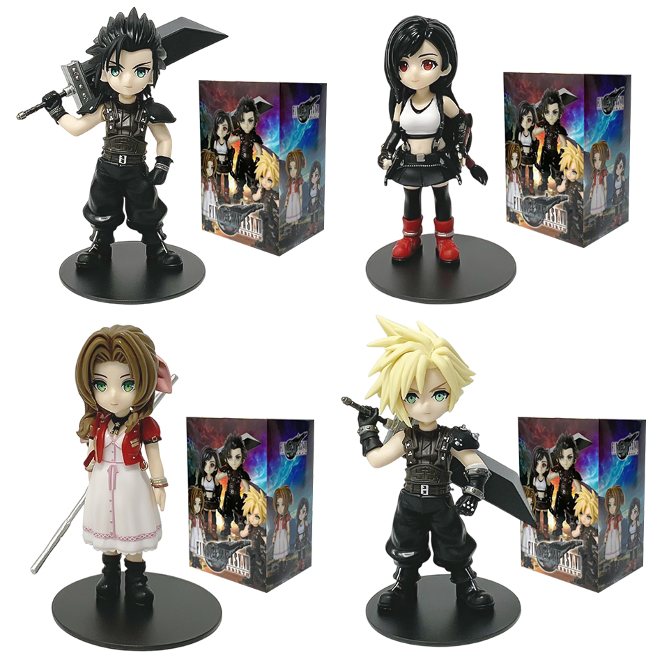 Model Kit Final Fantasy - アニメ 11-12 センチメートルクラウドストライフティファ・ロックハートエアリス・ゲインズブールザック · フェアフィギュアモデル PVC