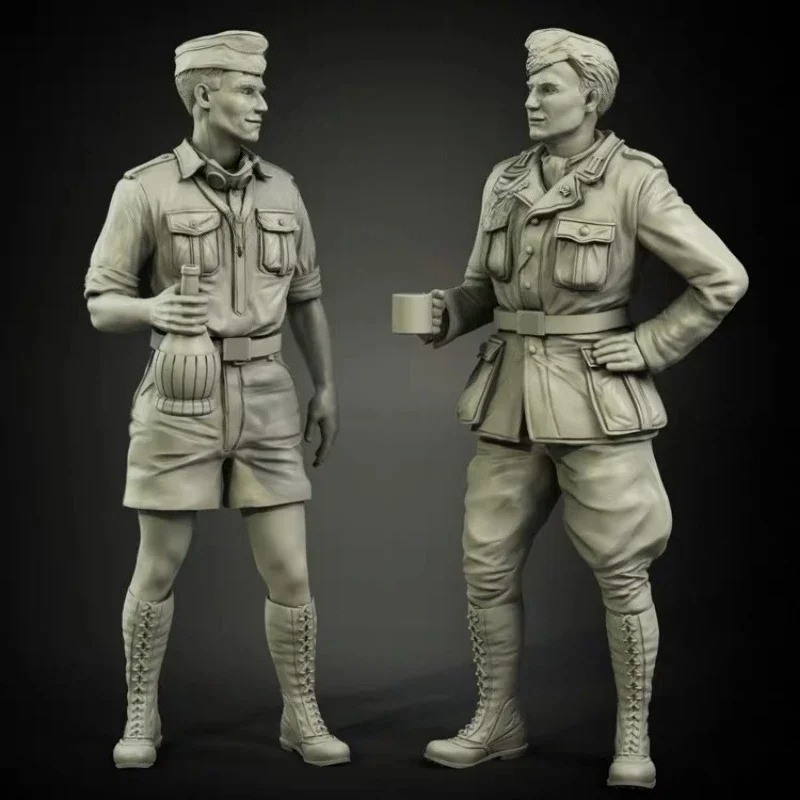 Model Kit Reshiram - 1/35 スケール樹脂フィギュアモデルキット軍事史趣味ミニチュア夏の兵士 2 フィギュア未組立・未塗装 DIY おもちゃ