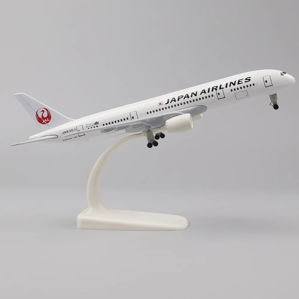 Model Kit Manual - 20 センチメートル飛行機模型玩具合金金属航空日本航空 B787 エアウェイズダイキャスト飛行機構築キットコレクション飛行機用ホイール付き
