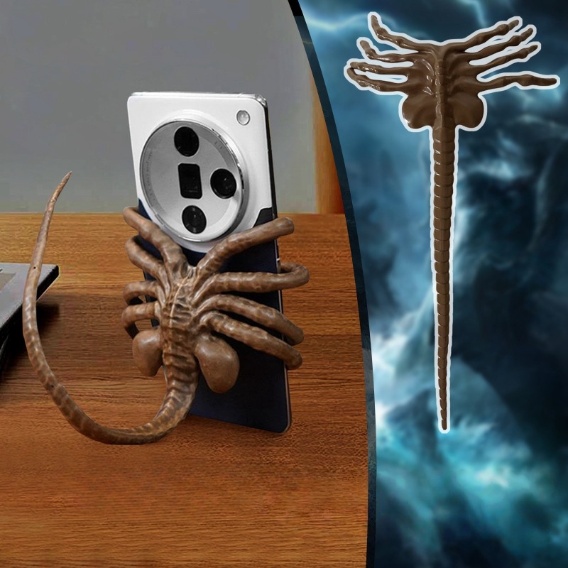 Model Kit Gundam - 調整可能な Facehugger 携帯電話ホルダー多機能 Xenomorph エイリアン置物ホラーハロウィン装飾ホームアクセサリー