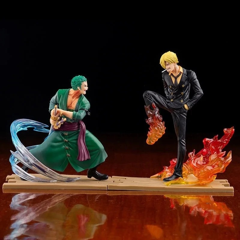 Model Kit Thousand Sunny - 15 センチメートルアニメワンピースフィギュアルフィサンジゾロ戦闘戦士置物モデル PVC コレクションデスクトップアクションフィギュアおもちゃ子供ギフト