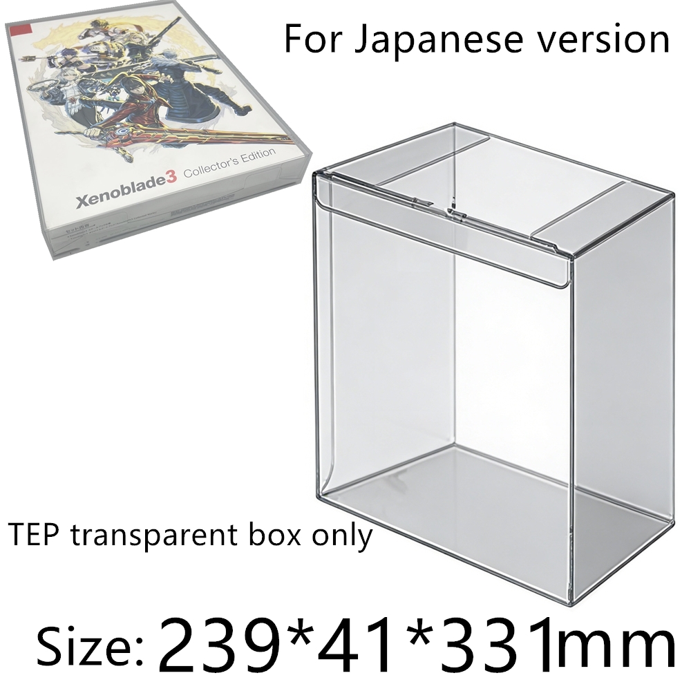 Model Kit Xenoblade - 透明ボックスプロテクターゼノブレイドクロニクルズ 3/NS コレクトボックス TEP ストレージゲームシェルクリアディスプレイケース