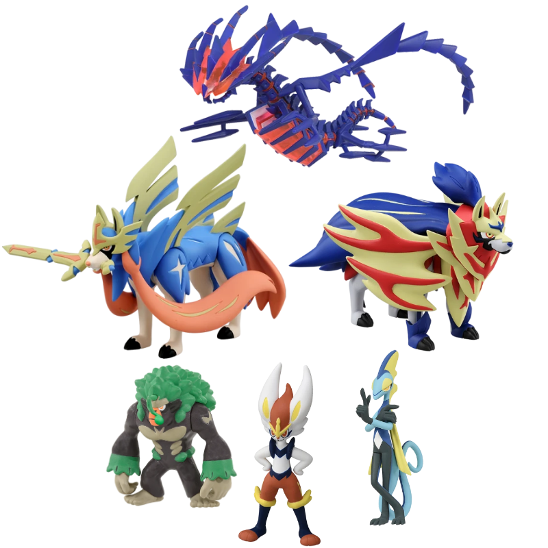 Model Kit Lucario - オリジナルのポケモンフィギュア,子供用,アニメーションのおもちゃ,剣とシールドのコレクション,トレンディ,理想的なギフト