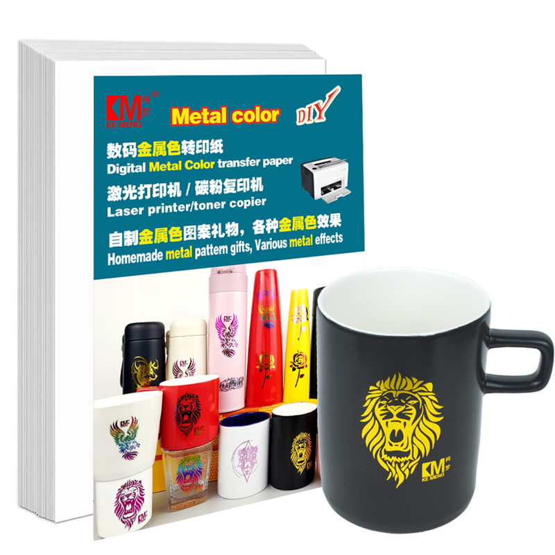 Waterslide Decal Paper - 印刷可能なレーザーホットスタンプ転写紙、ウォータースライドデカール紙、マグカップ、ガラス、鉛筆用画像熱転写フィルム紙