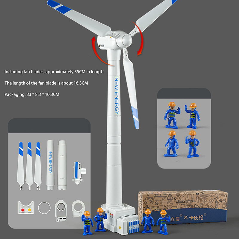 Model Kit Toy - 子供用風力タービンモデルシミュレーションおもちゃ - 大型科学キット