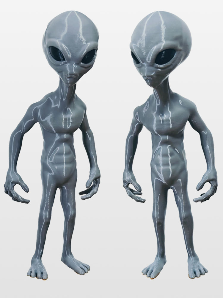 Model Kit Ufo - 2025年ニューロズウェルUFOグレーエイリアン3Dプリントおもちゃイエスモデルキットフィギュアホームデスクカールーム寝室装飾男の子誕生日プレゼント