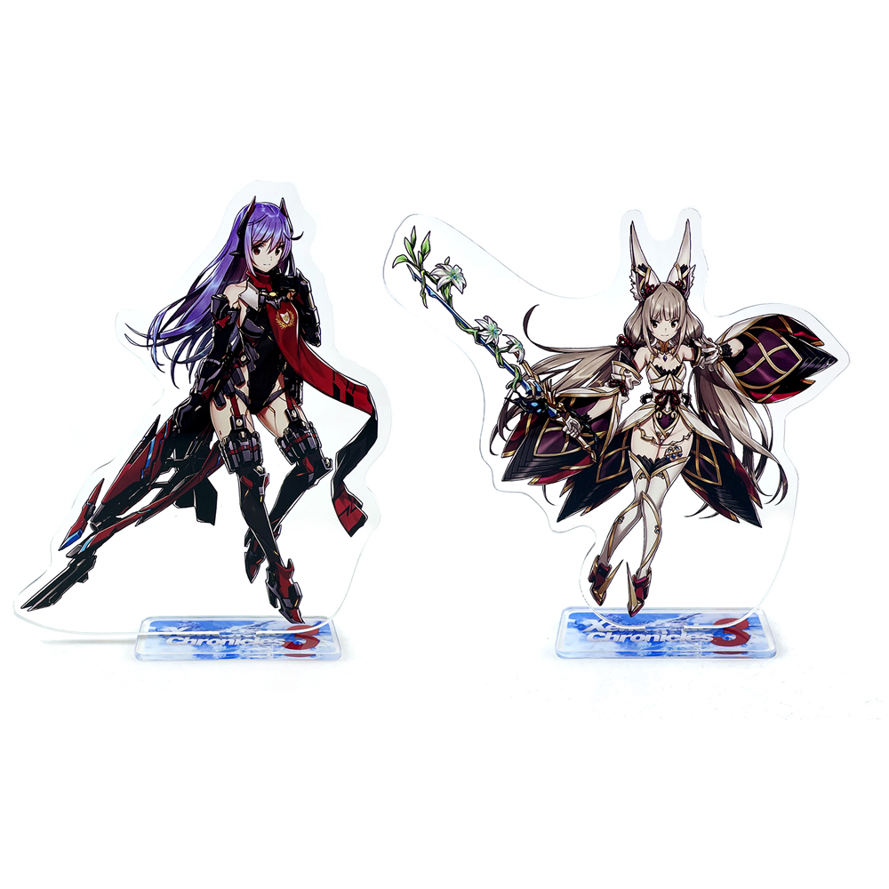 Model Kit Xenoblade - Xenobladeクロニクル2,透明,アクリルスタンド,プレート,ケーキデコレーション,アニメ