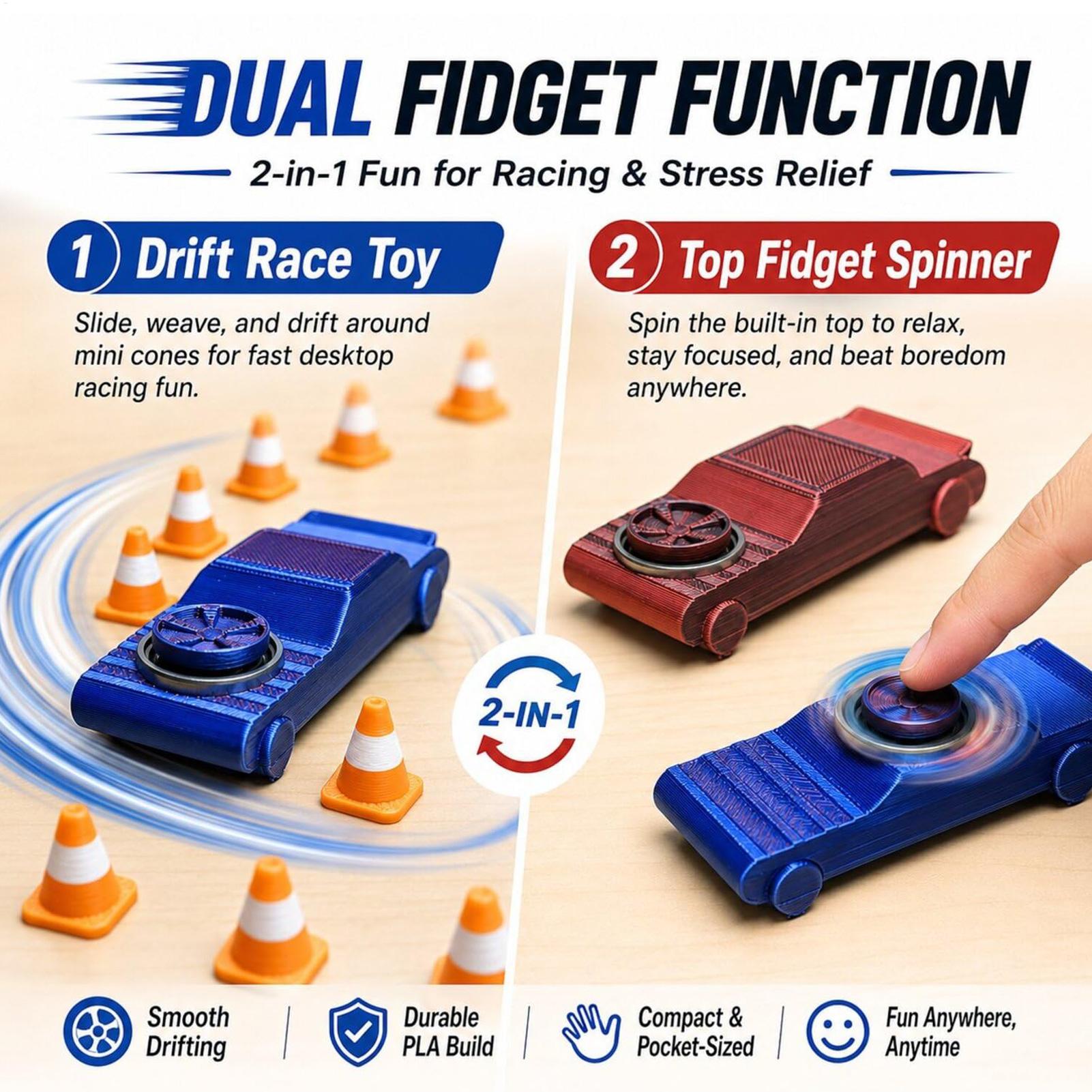 ミニポケットドリフトカー フィジェットトイ デスクトップレー - Model Kit Cars のレビューと価格