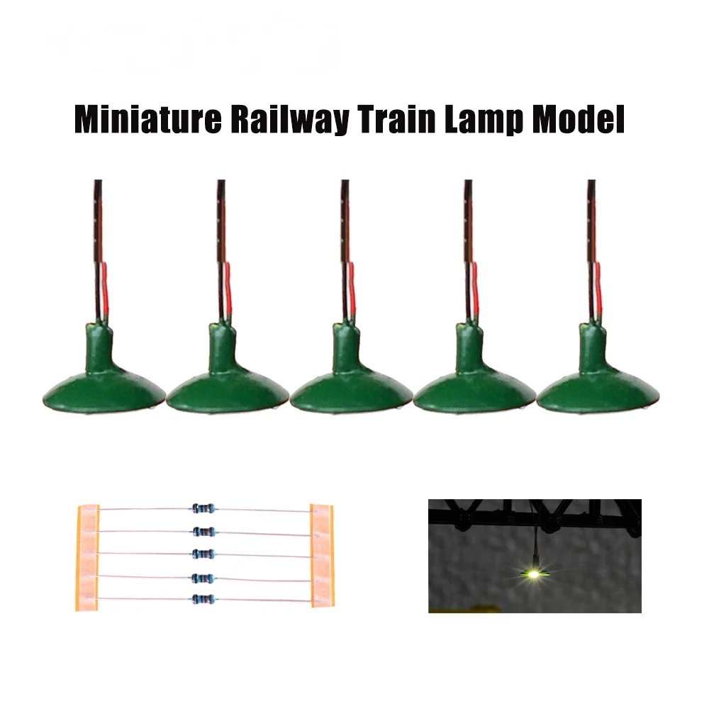 5 個ミニチュアウォールランプモデル 3V LED ライト  - Model Kit Locomotive のレビューと価格
