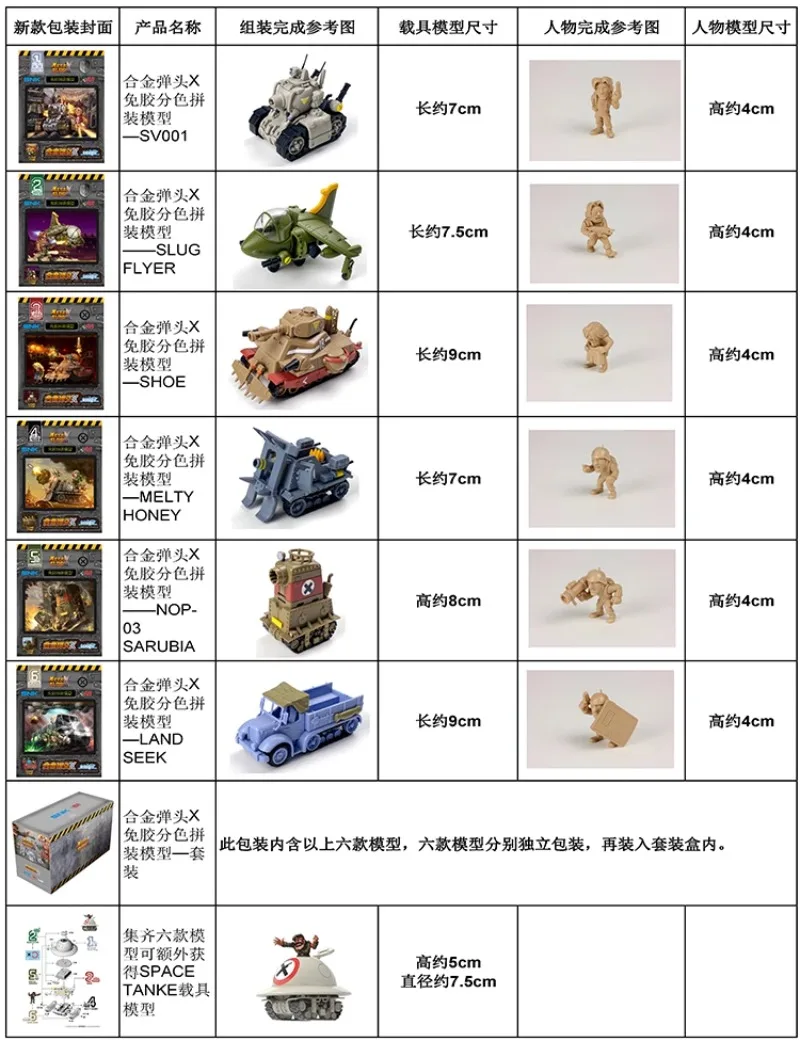 在庫ありメタルスラッグ X シリーズ小規模組立モデル戦車航空 - Model Kit Metal Slug のレビューと価格