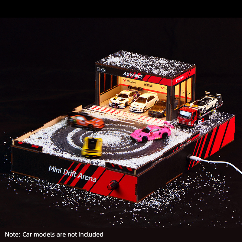 1:64スケールDIYドリフトトラックジオラマ（回転ステージ - Model Kit Toy のレビューと価格