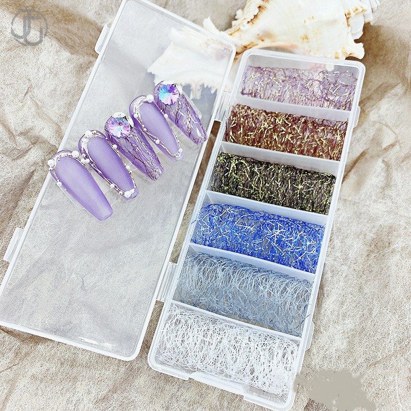 6 ロールオーロラネイル箔転写紙ステッカーボヘミアスライダー - Waterslide Decal Paper のレビューと価格