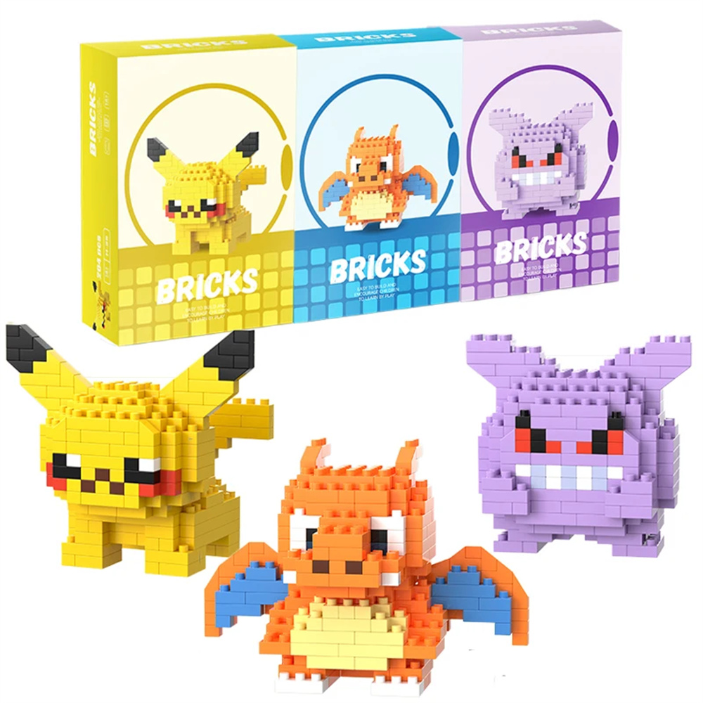 ポケモンマイクロビルディングブロックピカチュウドラゴナイトゲ - Model Kit Toy のレビューと価格
