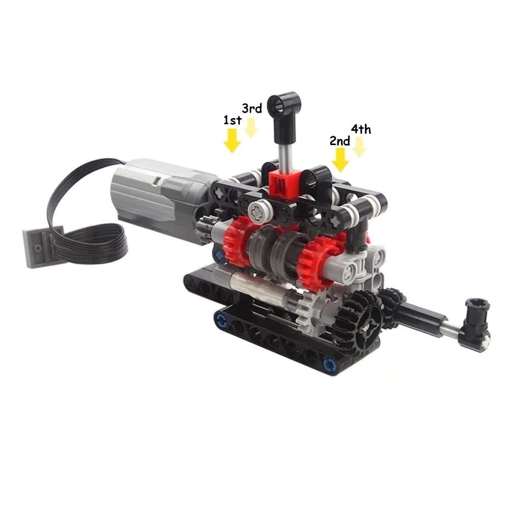 Moc-ハイテク4速ギアボックス手動トランスミッションキット - Model Kit Manual のレビューと価格