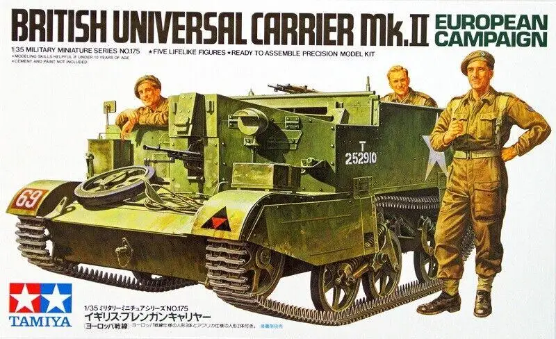 タミヤ-英国のユニバーサルキャリアモデルキット,mk.iiヨ - Model Kit Manual のレビューと価格