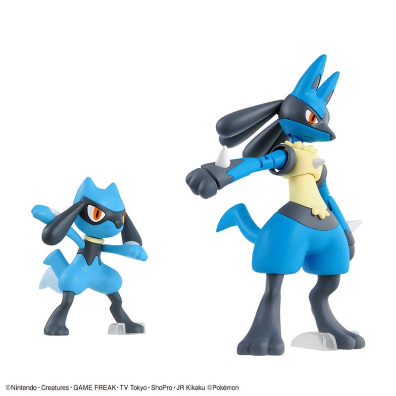 バンダイ本物のポケモンアクションアニメフィギュアリオルルカリ - Model Kit Lucario のレビューと価格