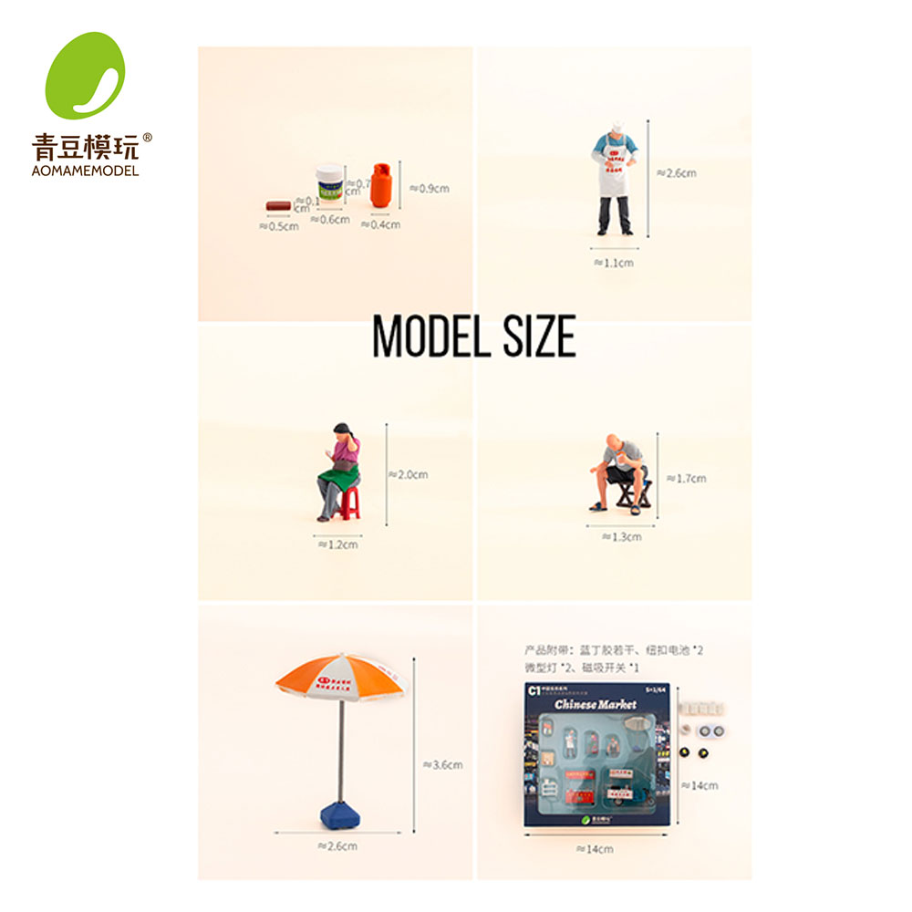 1/64 ナイトマーケットのモデルキット - 高精度3Dプリ - Model Kit Toy のレビューと価格