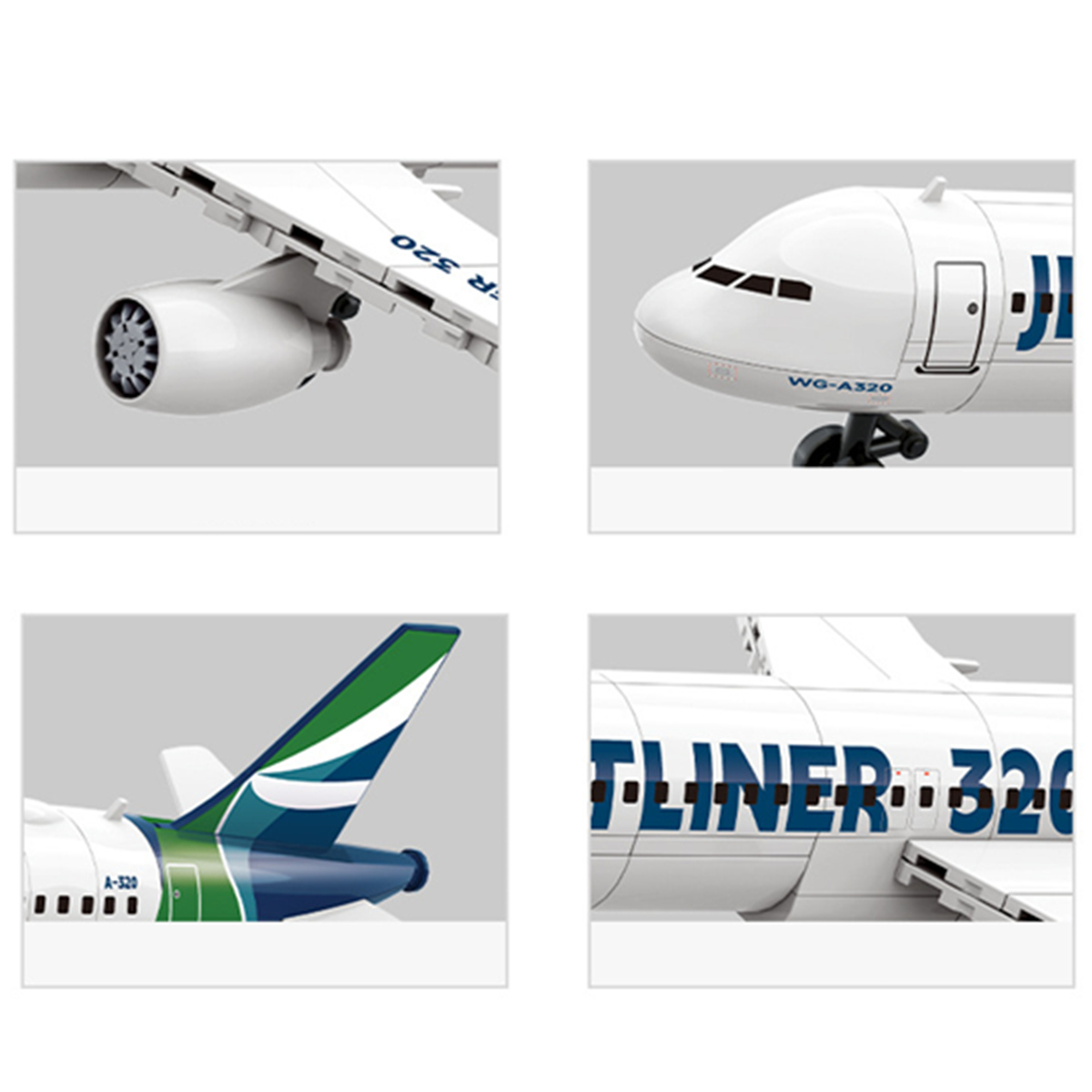 模型飛行機 航空 A320 航空会社 ジェット機 ホームデコ - Model Kit Toy のレビューと価格