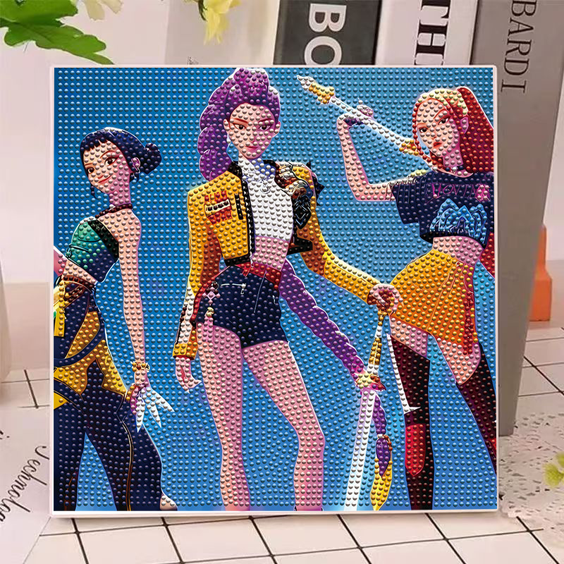 アニメハンターズ ガールズ ルミ ミラ ゾイ ダイヤモンドペ - Model Kit Toy のレビューと価格