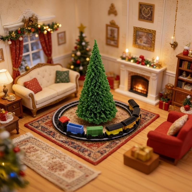 112スケールリアルなミニトレインキット、ドールハウストラッ - Model Kit Locomotive のレビューと価格